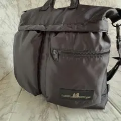 美品Ogawa ヘルメットバッグ 3way トート ショルダー リュックブラックのサムネイル
