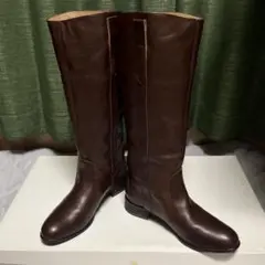 美品　cavacava ブラウンレザー ロングブーツ　23cm ingダイアナ