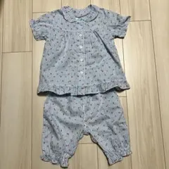 キッズ パジャマ いちご柄 ストライプ 100