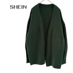 SHEIN 長袖ニットカーディガン　厚手羽織　個性的　シーイン　大きめL