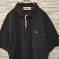 マックレガー ポロシャツ Lサイズ 黒 ブラック 第二ボタンなし