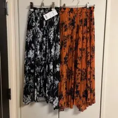 AZUL BY MOUSSY 花柄プリーツスカート Sサイズ 2枚セット