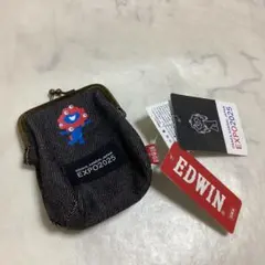 新品　EDWIN EXPO2025 がま口ポーチ デニムのサムネイル
