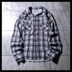 Wrangler ガーゼ ウエスタンシャツ チェック柄 白 黒 グレー ピンクのサムネイル