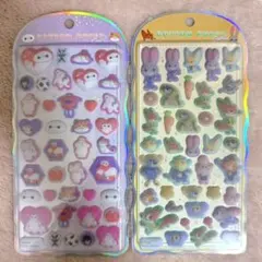 【正規品】ディズニー　コットンパフィーシール　ズートピア　ベイマックス