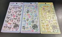 国内正規品 ボンボンドロップシールミニ　サンリオ3枚セット