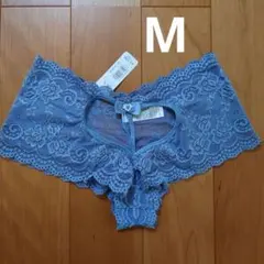 エメフィール ショーツ ブルー レース M