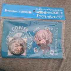 ホロライブ BOSS コラボ ポーチ & 缶バッジ