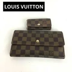 LOUIS VUITTON ルイヴィトン ダミエ 長財布＆キーケース セット - メルカリ
