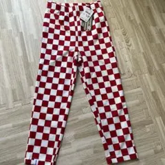 NIRMATA☆イオン☆派手☆赤色キッズ ロングパンツ チェック柄☆