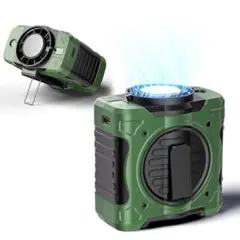 腰掛け扇風機 冷却プレート内蔵 携帯扇風機 ベルトファン 多機能 クーラー機能