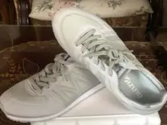 Mizuno スエード グレー スニーカー 24.5cm