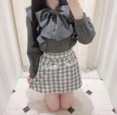 リボンブラウス 長袖