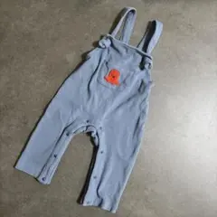 【美品】ミモランド mimorand 90cm ロンパース タコ刺繍 ブルー