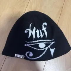 HUF ニット帽 ビーニー ホルスの目 スタッズ付き
