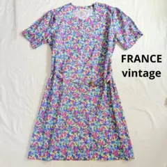 LEONARD PARIS ワンピース 幾何学模様 黒✖️ピンク40 【訳あり品 