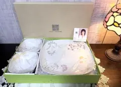 【未使用 タカシマレイコ 食器セット スクエア 花柄 お祝い 】