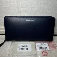 00 新品　コールハーン　ネイビー　長財布　レザーのサムネイル