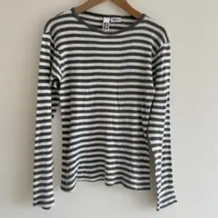 Robert P. Miller ボーダー リブカットソー 長袖Tシャツ Sのサムネイル