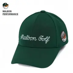 新品 マルボンゴルフ キャップ Malbon Golf 帽子 男女兼用 緑色