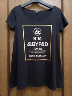 & by P&D 半袖 Tシャツ ブラック 　サイズ38 y2kのサムネイル