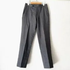 green label relaxingセンタープレス スラックス グレー