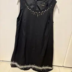 PAGEBOY ノースリーブ チュニック ブラック スタッズ