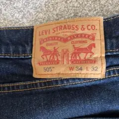 LEVI STRAUSS & CO. 505 W34 L32 ストレートデニム