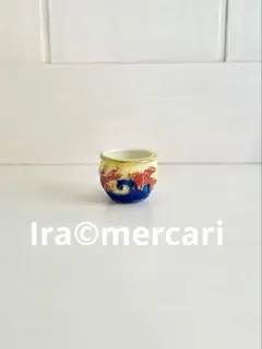 金魚の鉢　フェーブ蚤の市！　フェーヴ　フランス製　ミニチュア　陶器
