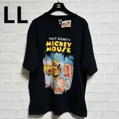 ユニクロ(LL)美品/ミッキーTシャツ/半袖/コットン100%/綿/ディズニーのサムネイル