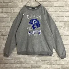 NIKE 刺繍 スウッシュ nike オグデン ブルドッグス 裏起毛 スウェット
