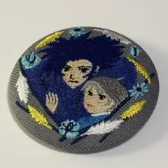 スタジオジブリ どんぐり共和国 ハウルの動く城 刺繍缶バッジ