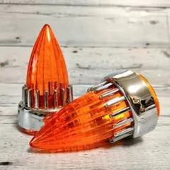 ハーレー ウィンカー レンズ 2個 赤 レッド タービンデザイン 3.25インチ ハーレー ウィンカー レンズ 2個 赤 レッド タービンデザイン 3.25