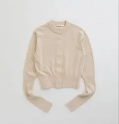 THE SHINZONE long rib cardigan ECRU