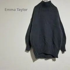 【Emma Taylor】F ハイネックセーター シンプル ゆったり c082