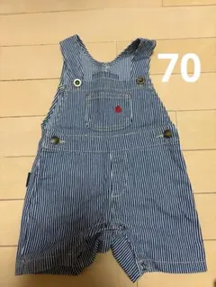 ストライプ オーバーオール 70