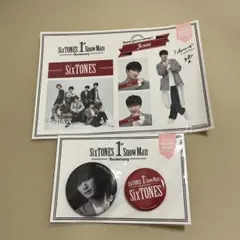 SixTONES ジェシー 1st Anniversaryステッカー 缶バッジ