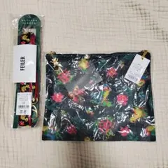 新品未使用　FEILER ハイジ　ブラック　メッシュポーチ ストラップ付き
