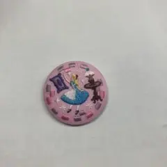 ディズニー　刺繍　缶バッジ　アリス