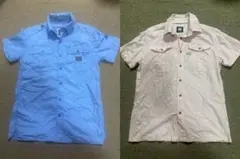 G-STAR RAW 半袖シャツ 2枚セット 水色 ピンクのサムネイル