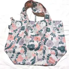 kippisエコバッグ（花柄ナイロンキッピスエコバッグ ）