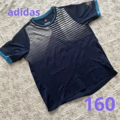 adidasアディダス＊CLIMACOOLドライTシャツ＊ネイビー＊160