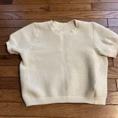 レイビームス　半袖　ニットセーター