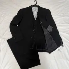 【新品未使用】タグ付き PAZZOcollection 3Pスーツ メンズ 黒のサムネイル