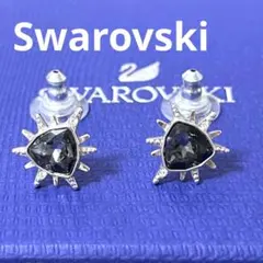 スワロフスキー ピアス Fantastic ダークグレー スタッド 正規品 상태매우좋음