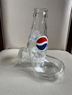 レトロ　アンティーク　PEPSI 変形 ガラスボトル インテリア雑貨のサムネイル