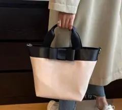 超美品★リボンハンドバッグ