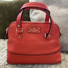 美品　kate spade オレンジ ハンドバッグ
