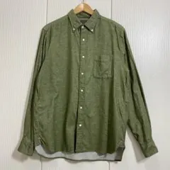 BEAMS+ B.D. Flannel Solid ボタンダウンシャツ
