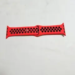アップルウォッチ バンド ベルト Apple Watch ゴムベルト 赤 黒